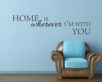 Home is Quotes Wall  Art Stickers